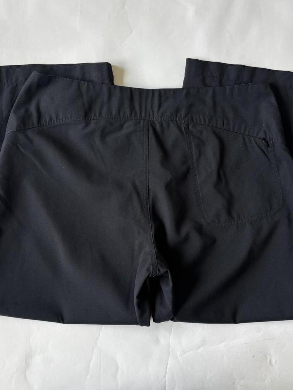 PATAGONIA BLACK WIDE LEG CROPPED PANTS 10 - Picture 5 of 8
